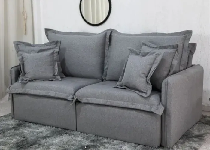 Sofá Cama Retrátil Lima Linho 2,20m