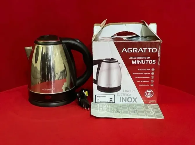 Chaleira Elétrica Inox Agratto 1.8L