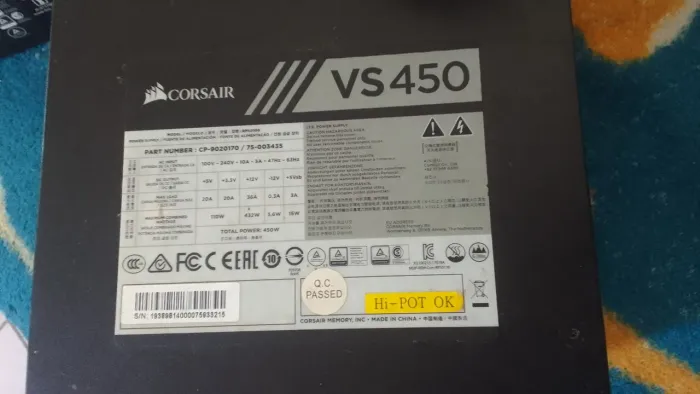Fonte Corsair VS450 450W RJ Ipanema aceito ofertas