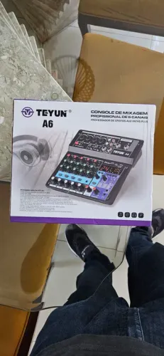 Console de Mixagem Profissional Teyun A6 6 Canais