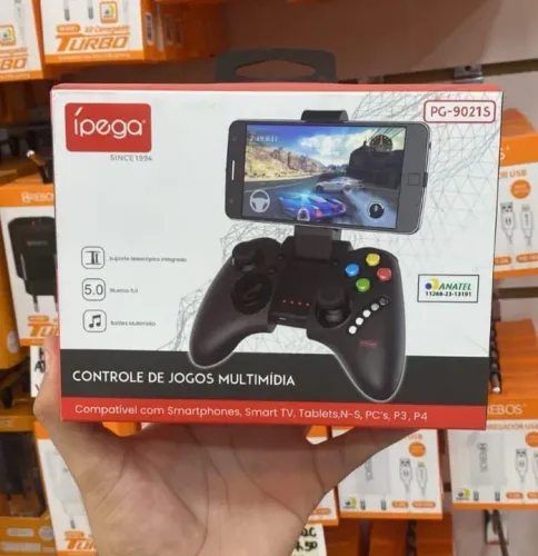 Controle Ipega PG-90215 para Smartphones, Smart TV, Tablets, PC's, P3, P4