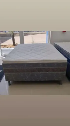 Cama Box Conjugada Casal 08cm de espuma com pilow top