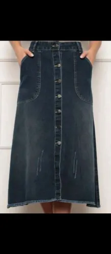 Saia jeans Midi do 40 ao 46