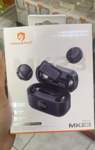 Microfone lapela duplo iPhone e tipo C - Entrega a domicílio 