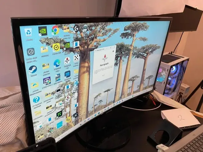 Monitor 27? Led Samsung Full HD - Curvo - Super Slim