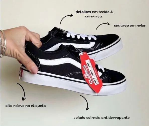 Tênis Vans Old Skool - Preto e Branco