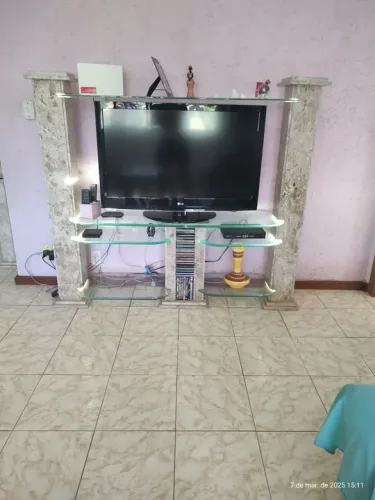 Conjunto de Mesa de TV em Mármore