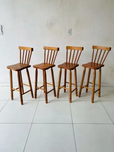 Banquetas de Madeira - Rústico