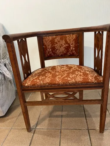 POLTRONA ANTIGA ART DÉCO ANOS 40 ORIGINAL