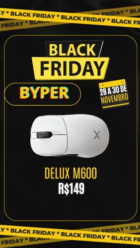 mouse gamer sem fio delux m600