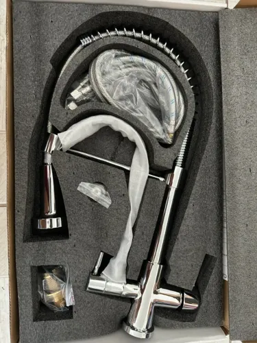 Torneira para Cozinha Gourmet de Mesa Dupla Nell