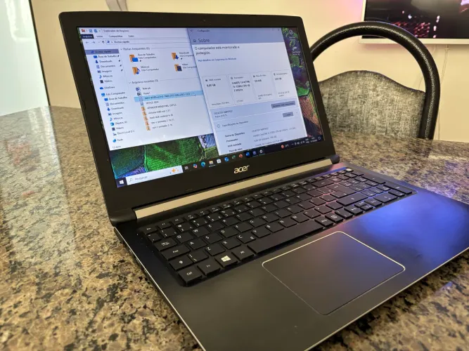 Notebook Acer Aspire i5 7200  processador 2.5 a 3.1ghz. 240gb  c 12gb modelo aspire A515