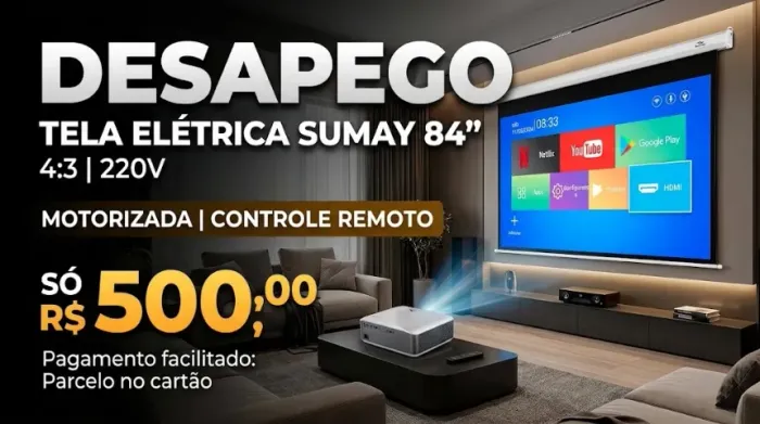 500,00 TELA ELETRICA SUMAY 84q 43, 220V - DESAPEGO - PARCELO NO CARTÃO