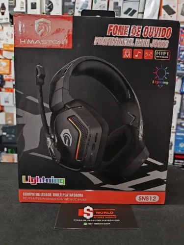 * headset Gamer Bluetooth H'maston para computador - Loja store World 