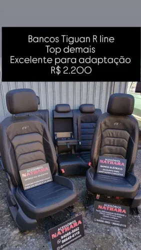 Bancos Tiguan R LINE top demais couro original 