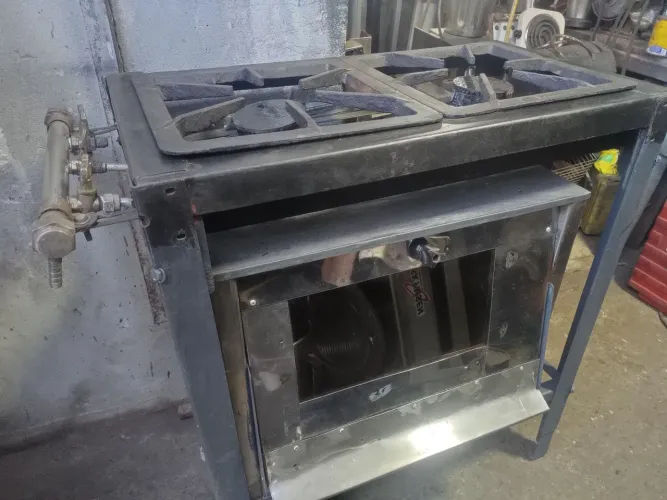 Fogão industrial c forno baixa pressao