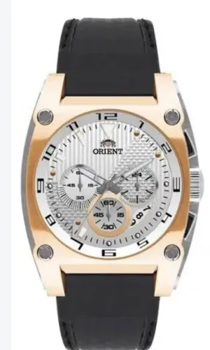 Relógio orient pulseira de couro 
