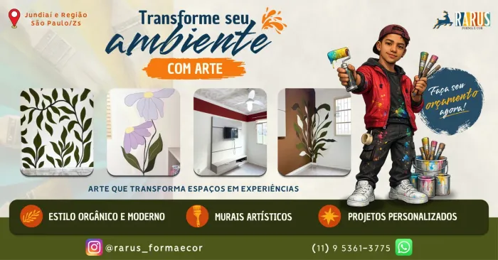 Pintura Artística em Paredes / Murais Personalizados