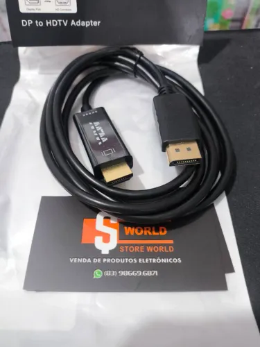 Cabo Display port para HDMI - Loja Store World