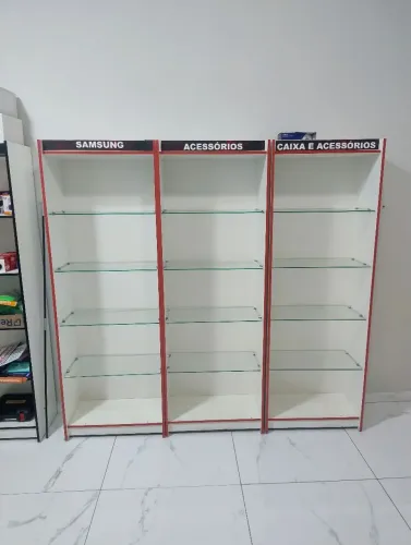 Prateleira de vidro MDF 