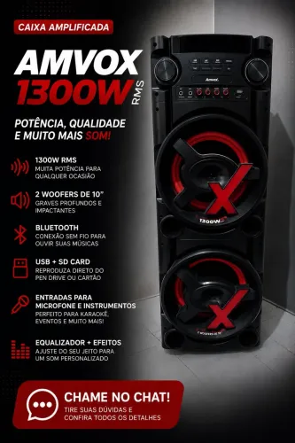 Caixa de som estilo torre em perfeito estado