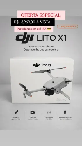 Drone Lito X1 (Novos/ Lacrados) LANÇAMENTO - IMPERDÍVEL - Em até 18X