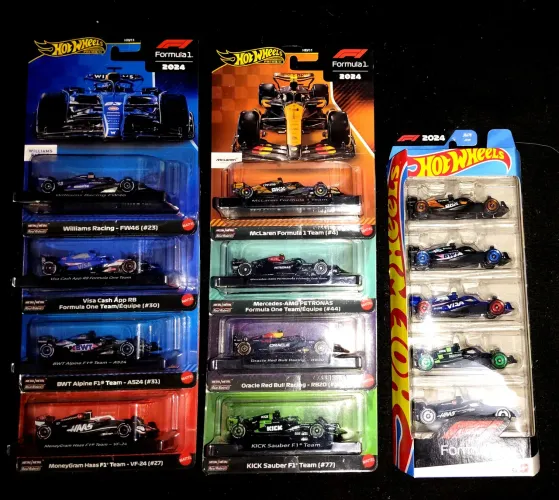 Hot Wheels Coleção Fórmula 1 2024