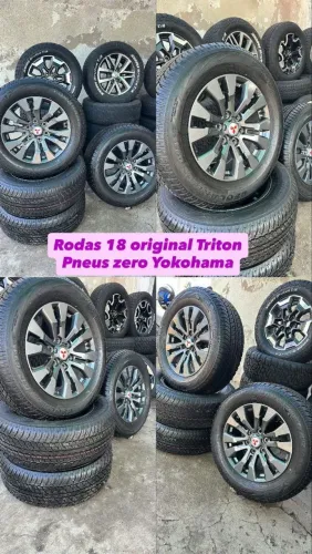 Rodas 18 original Triton pneus zero Yokohama 