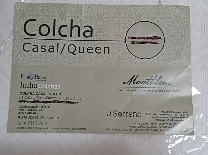 Colcha casal Queen Montblanc