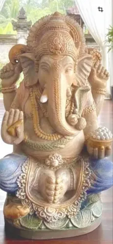 Ganesha de 80 cm de fibro cimento peça única