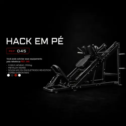 Hack 45º Sentado Linear Profissional
