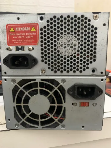 Kit 2 Fontes ATX 200W Para PC Desktop (K-Mex e Genérica) - Funcionando