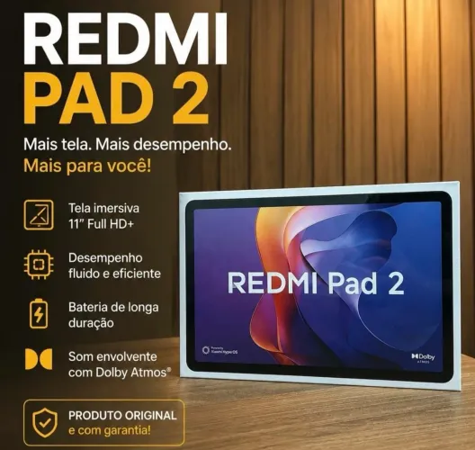 Tablet Xiaomi REDMI PAD 2 4 RAM / 128 GB verde/roxo valor 1500