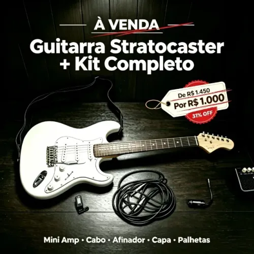 Guitarra Stratocaster White
