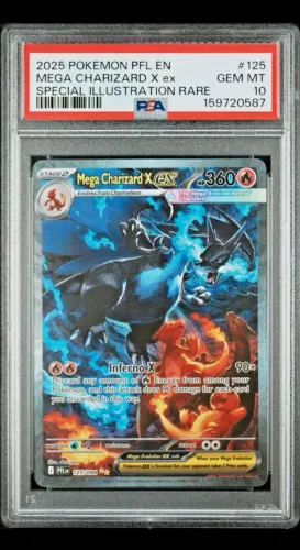 Carta Pokemon Mega Charizard X EX INGLÊS GRADUADO PSA 10 (ENCOMENDA)