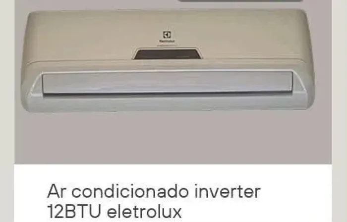 Ar condicionado 12mil BTUS inverter Electrolux