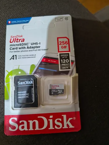 Cartão de memória 256gb