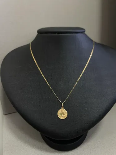 Corrente Piastrine de ouro 3.23g 18k procedência garantia eterna