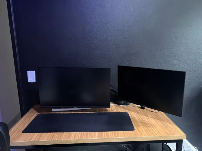 Monitor AOC 144hz e 75hz + Braço Articulado Elg. 2 Monitores + Braço Articulado