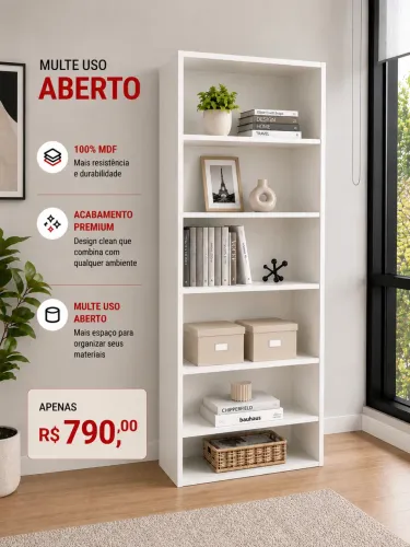 MULTIUSO ABERTO 100% MDF