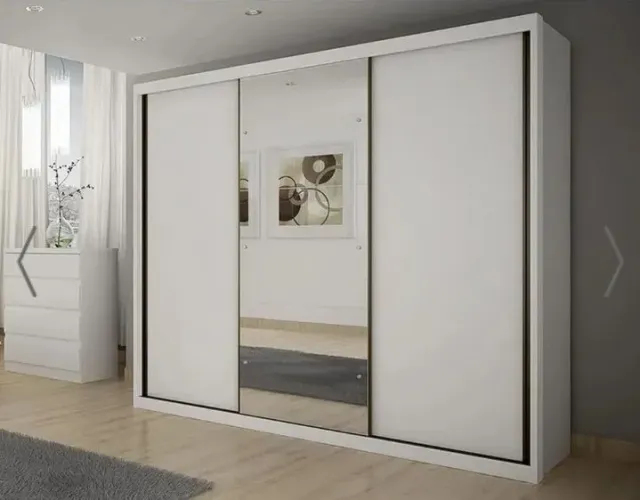 Guarda roupa casal Branco 