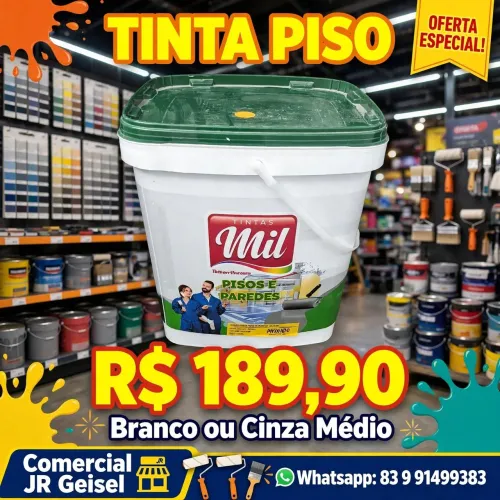 Tinta Acririca PISO 15 litros, piso de parede