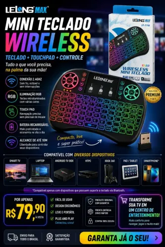Mini teclado RGB