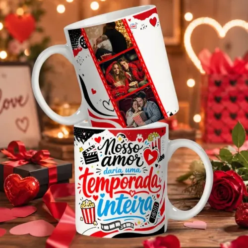 Caneca dia dos namorados personalizada