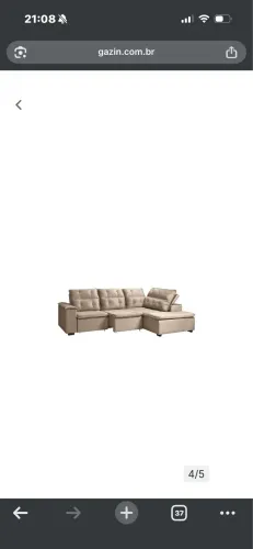 Sofá retrátil reciclável