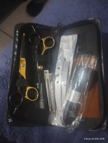 Kit tesouras profissionais cabeleleiro 