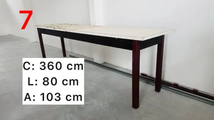 Mesa Madeira - Produção 360Cx80Lx103A