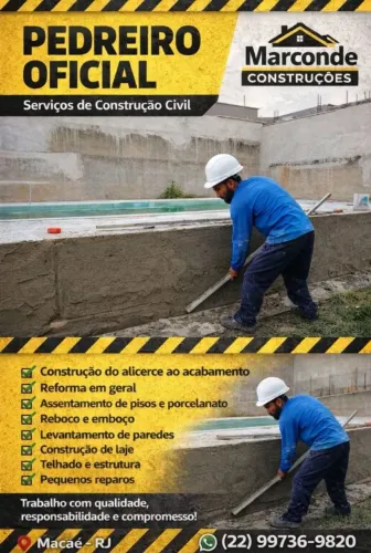 Pedreiro em Macaé 