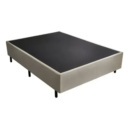 Base Box Casal Barcelona Suede Bege 138x188 