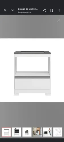 Balcão para cooktop 4 bocas 